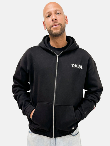 Urban Zip Hoodie mit Kapuze und R�ckenstickerei 