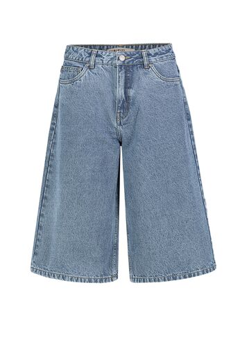 Damen Capri Jeans im Baggy Fit mit weitem Bein 