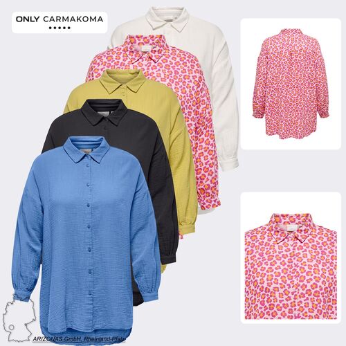 Legere Hemd Bluse Langarm mit Leopardenmuster