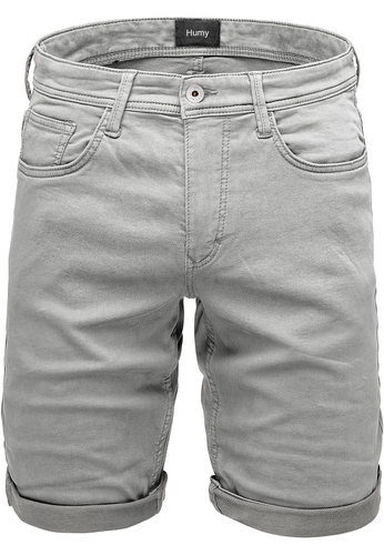 Stretch Denim Bermuda Shorts mit Umschlag und 5-Pocket-Design A&S 