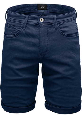 Stretch Denim Bermuda Shorts mit Umschlag und 5-Pocket-Design A&S 