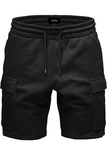Sweat Bermuda Shorts mit elastischem Bund und Cargotaschen A&S 