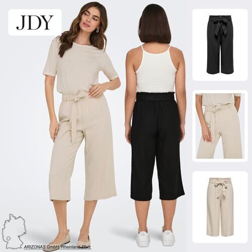 Modische Culotte-Hose mit Taillenbindung und Taschen