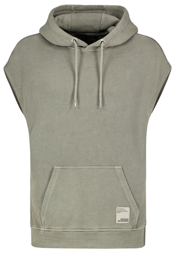 Kapuzenpullover ohne �rmel mit K�ngurutasche 