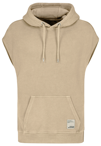 Kapuzenpullover ohne �rmel mit K�ngurutasche 