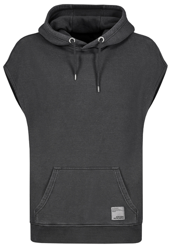 Kapuzenpullover ohne �rmel mit K�ngurutasche 