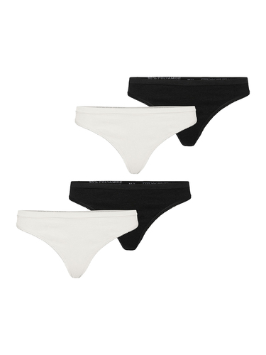 4er-Pack Nahtlose Slip Tanga Basic Thong Unterw�sche 