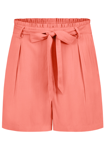 Elegante Palazzo Shorts mit elastischem Bund und Bindeband 