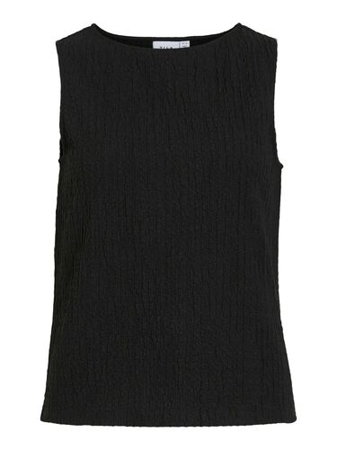 Strukturiertes Bluse Top �rmellos Texturiert 