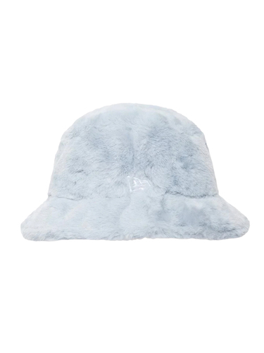 New Era Teddy Bucket Hat himmelblau aus flauschigem Stoff 