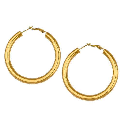 Glanzvolle gro�e Creolen Ohrringe, klassisches Design 