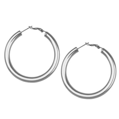 Glanzvolle gro�e Creolen Ohrringe, klassisches Design 