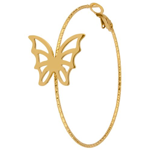 Schmetterling Ohrstecker goldfarben 5 cm 