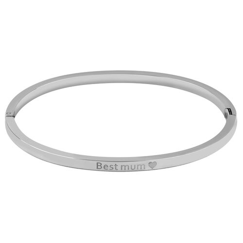 Gravierbares Armband mit Herz und Schriftzug 