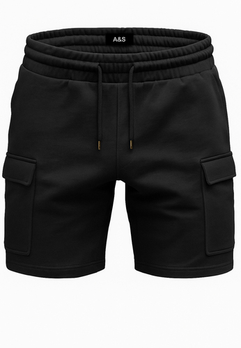 Egomaxx Sweat Shorts mit Cargo Design und Kordelzug 