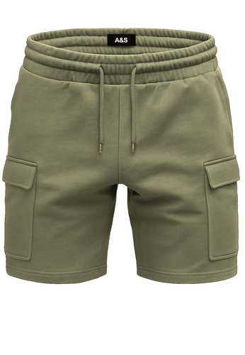 Egomaxx Sweat Shorts mit Cargo Design und Kordelzug 