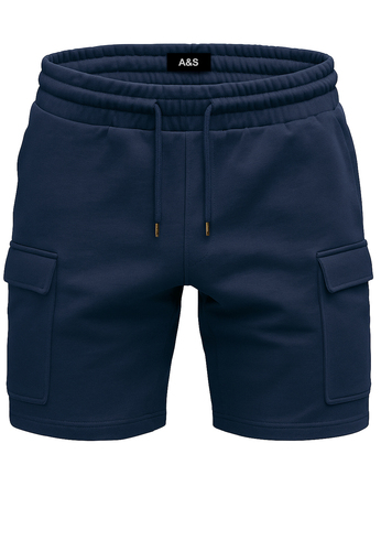 Egomaxx Sweat Shorts mit Cargo Design und Kordelzug 