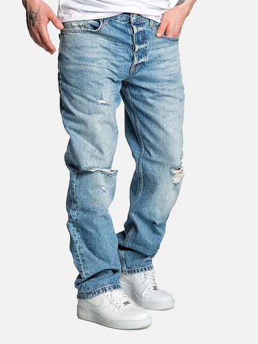 Loose Fit Baggy Jeans mit Used Look - A&S 