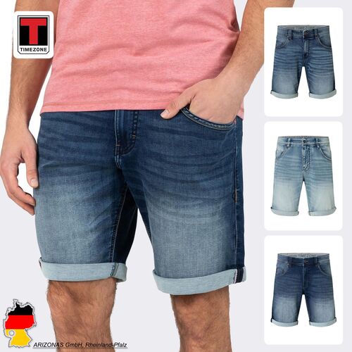 Jeansshorts mit aufgerolltem Saum und f�nf Taschen