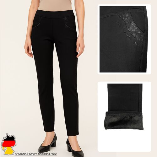 Thermo Winterhose mit Innenfleece und hoher Taille