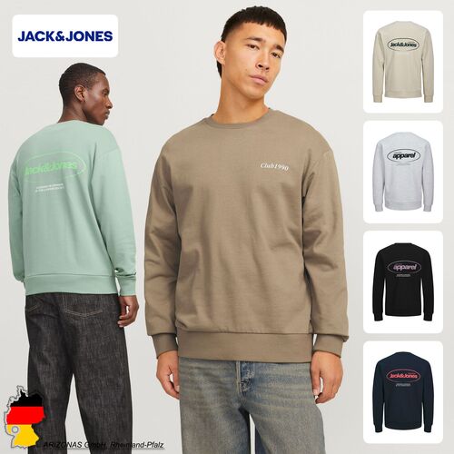 Jack & Jones Sweater Pullover mit Rundhals und Logo-Prints