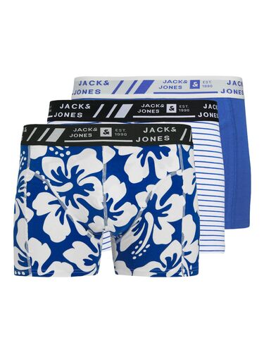 Jack & Jones 3er-Pack Blumenmuster Boxershorts mit elastischem Bund 