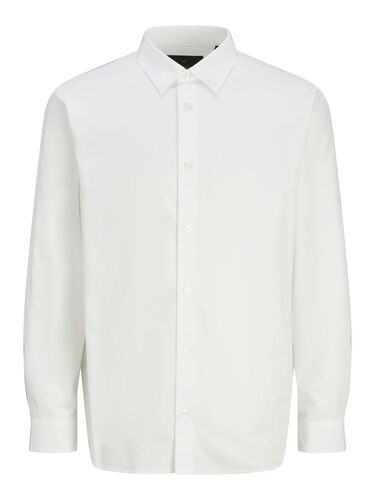 Jack & Jones Langarm Business-Hemd mit Kentkragen und Knopfleiste 