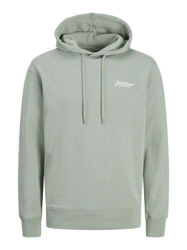Jack & Jones Kapuzenpullover mit Kordelzug und Logo auf der Brust 