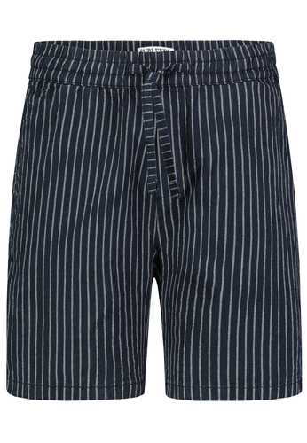 Trendige Gestreifte Shorts mit Kordelzug und Taschen 