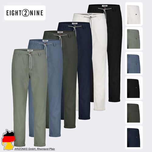 Schicke Chino Hose mit Taschen und Kordelzug