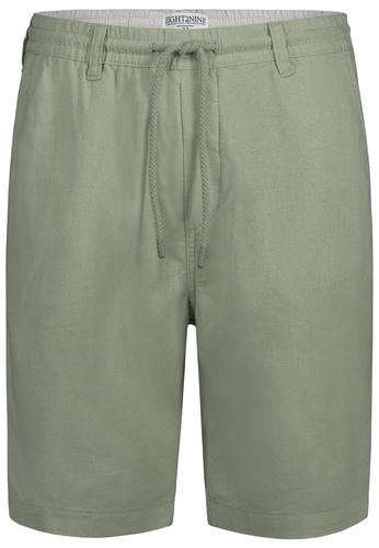 Legere Leinen Bermuda Shorts Elastische Taille  