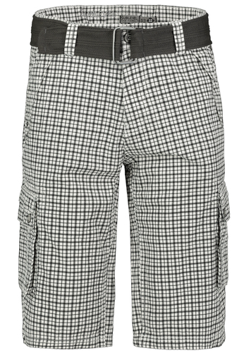Karierte Capri Cargo-Shorts mit G�rtel 