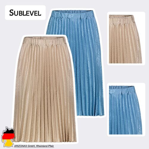 Modischer Plissierter Rock mit Leopardenmuster