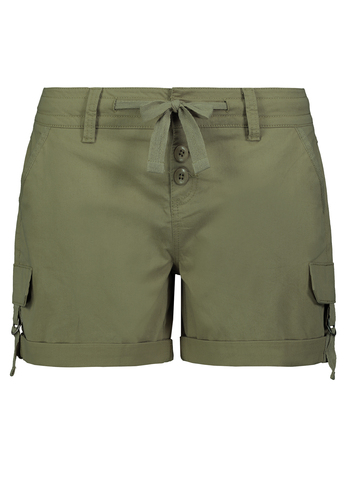 Bermuda Pants mit Kordelzug Stretch Twill Shorts  