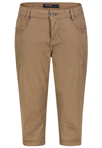 3/4-L�nge Capri Chino Hose mit Taschendetails und Ziern�hten 