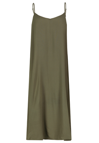 Sommerkleid mit Spaghettitr�gern und geradem Schnitt 