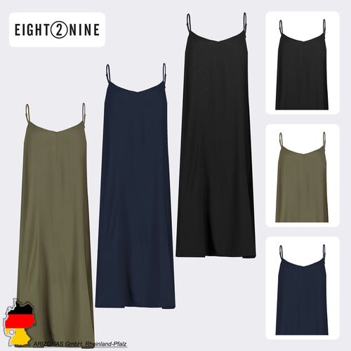 Sommerkleid mit Spaghettitr�gern und geradem Schnitt