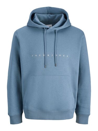 Jack & Jones Bequemer Kapuzenpullover mit dezentem Schriftzug Robust 
