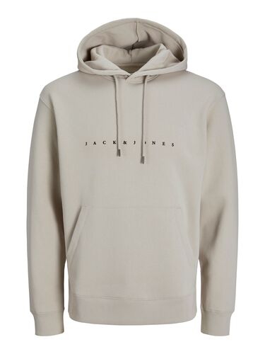 Jack & Jones Bequemer Kapuzenpullover mit dezentem Schriftzug Robust 