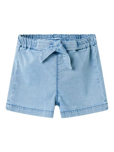 Klassische Shorts mit Schleifendetail und elastischem Bund 
