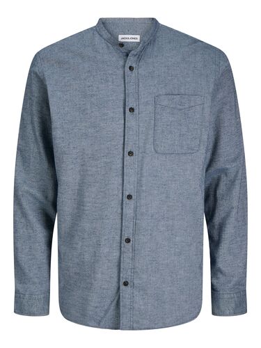 Jack & Jones Langarm-Hemd mit Brusttasche und Knopfleiste 