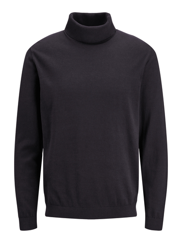 Jack & Jones Rollkragenpullover mit Rippb�ndchen und Logo-Patch 