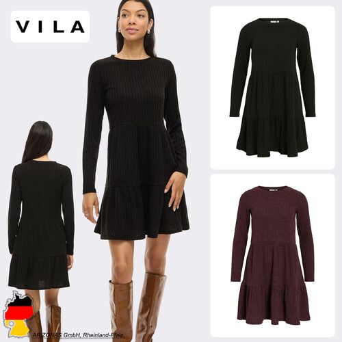 Elegantes Langarm Minikleid mit R�schen