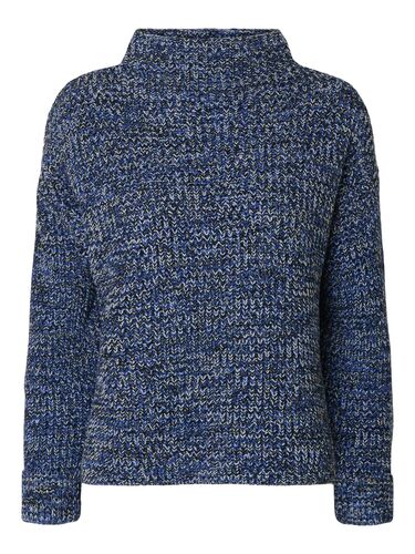 Pullover mit Stehkragen und Rippstruktur 