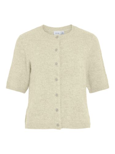 Cardigan mit halblangen �rmeln und Knopfleiste 