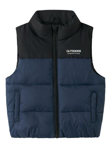 Wendbare Outdoor Weste mit Stehkragen und Rei�verschluss 