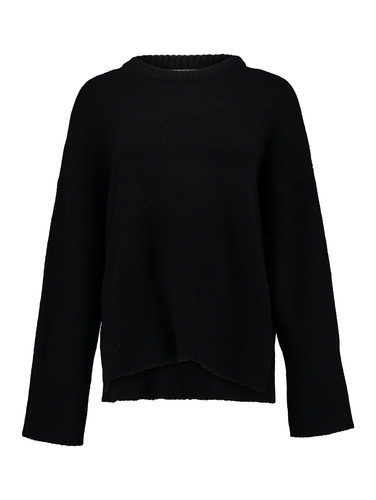 L�ssiger Pullover mit geripptem Saum und Oversize-Passform 