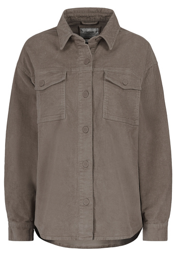 Klassisches Cord-Hemd im modernen Design mit Fronttaschen 