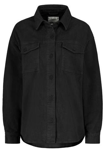 Klassisches Cord-Hemd im modernen Design mit Fronttaschen 