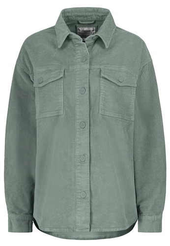 Klassisches Cord-Hemd im modernen Design mit Fronttaschen 